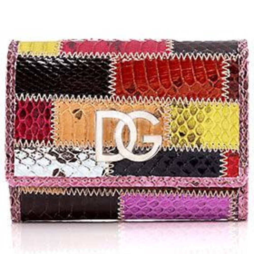 Dolce & Gabbana Patchwork Snakeskin Change Purse